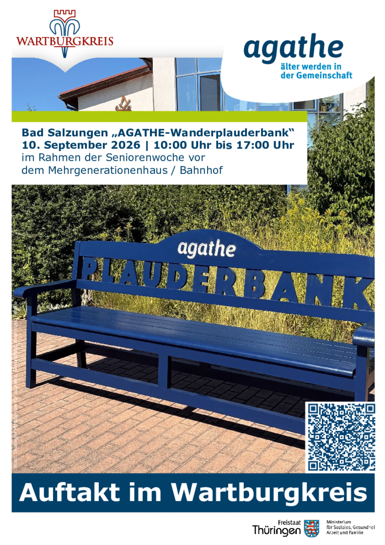 Auftakt Bad Salzungen mit Wanderplauderbank