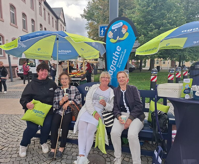 AGATHE-Beraterin Doreen Klauder mit Ursula Fuchs, Brigitte Wallendorf und Ursula Rozycki