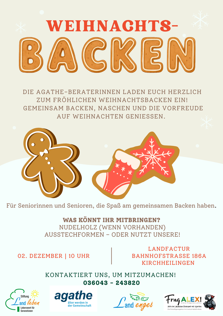 Flyer Weihnachtsbacken